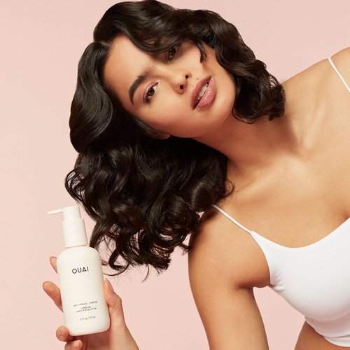 OUAI Anti Frizz Cream - Moisturizing Hair Cream for Frizz Control & Heat Protection - 6 oz, Paraben-Free
