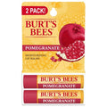 Burt's Bees Lip Balm - Pomegranate Flavor, Natural Beeswax Moisturizer, 2 Tubes, 0.15 oz Each