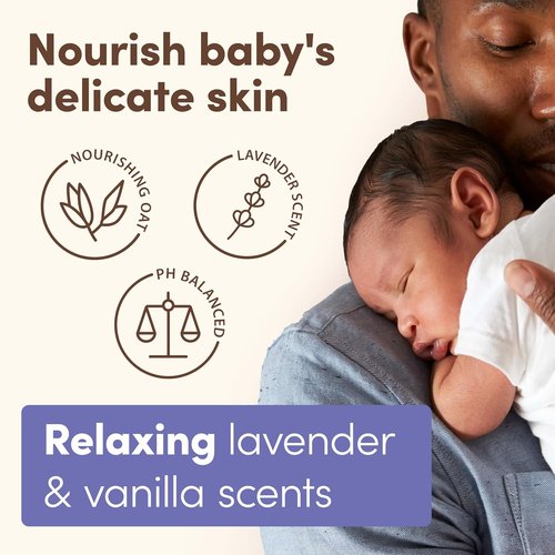 Aveeno Baby Calming Comfort Lotion - Moisturizing with Lavender & Vanilla, 8 fl. oz | Non-Greasy & Natural