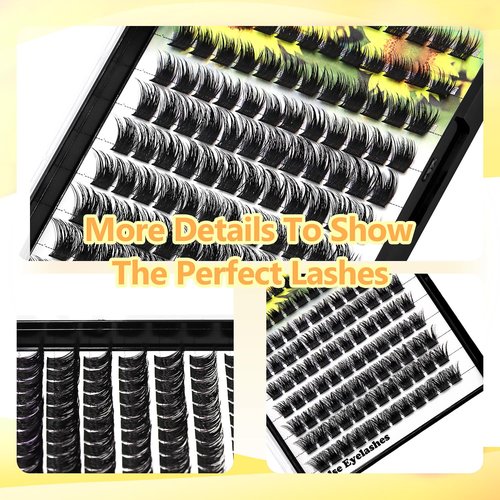 Large Pack,DIY Eye Lashes Extensions 120pcs Wide Stem Cluster Eyelashes Mixed 10-12-14-16mm/14-16-18mm/12-14-16mm Individual False Eyelashes Dramatic Look (mixed 8-10-12-14mm)