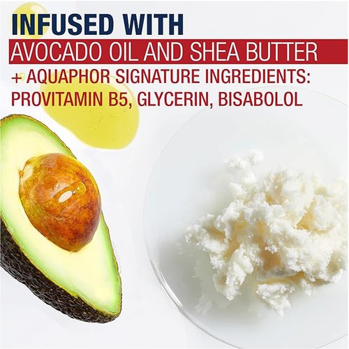 Aquaphor Repairing Hand and Foot Masks Set with Avocado Oil and Shea Butter, Manicure and Pedicure Supplies and At Home Spa Gifts, For Dry Hands and Cracked Feet, 6 Each, Pack of 12