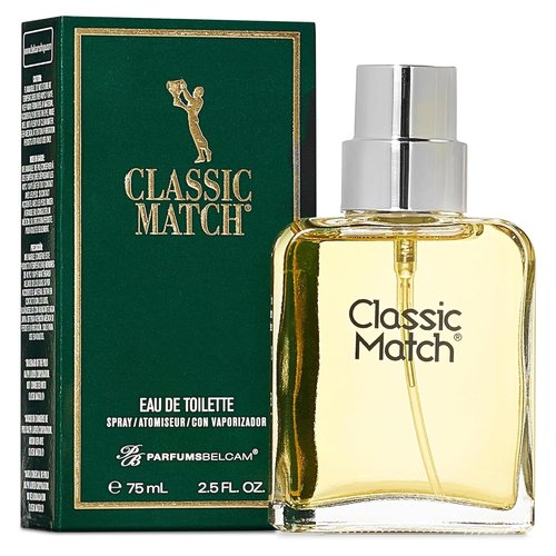 PB ParfumsBelcam Classic Match Green Eau De Toilette Spray for Men - Fresh Chypre Cologne, 2.5 Fl Oz