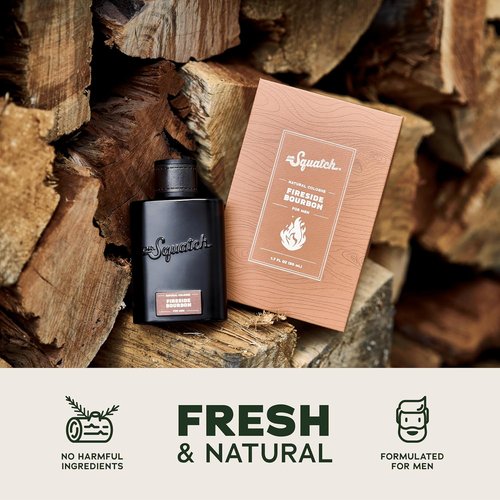 Dr. Squatch Natural Cologne for Men - Fireside Bourbon Scent with Scent-Lock Technology (1.7 fl oz)