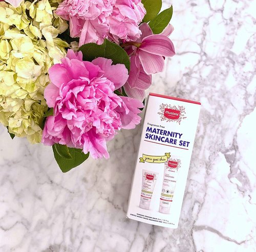Mustela Maternity Skincare Set | Nursing Comfort Balm & Stretch Marks Cream - Fragrance-Free, Natural Ingredients - 2 Items