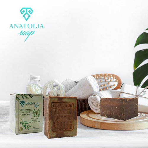 Anatolia Soap Organic Handmade Natural Castille Body For Men Women (%60 Laurel Oil And%40 Olive Oil)