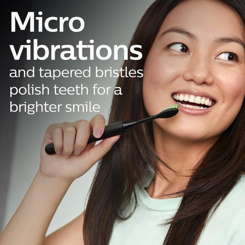 Philips One by Sonicare Rechargeable Toothbrush - Shadow Black | Compact & Powerful Cleaning