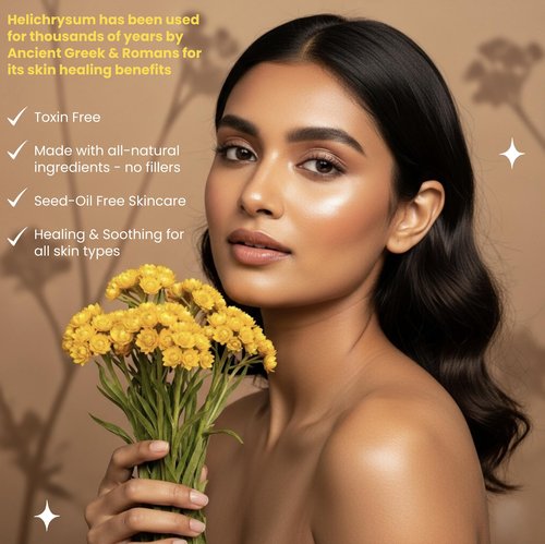 Beauty Glow Helichrysum Essential Oil for Skin Veins Bruises & Organic Jojoba Oil for Face & Body Moisturizer Pre-Mixed Skin Healing, Anti-Aging, Vegan, Hydrating & Moisturizing Body Oil Serum 2 oz