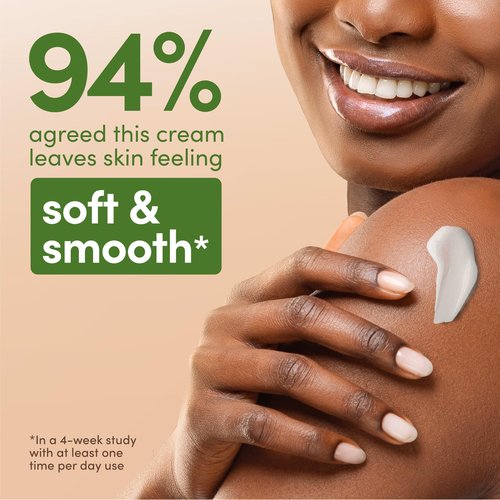 Aveeno Daily Moisturizing Cream with Prebiotic Oat & Shea Butter for Body, Face & Hands Moisturizer Cream, Hydrates Normal to Dry, Sensitive Skin, Fragrance Free, Non-Comedogenic, 20 oz
