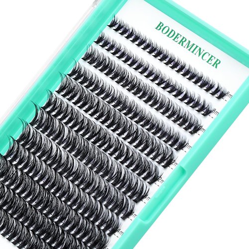Bodermincer 10D 20D 240pcs Cluster Eyelash Extensions 8-9-10-11-12mm Mixed/ 10-11-12-13-14mm Mixed/12-13-14-15-16mm Mixed Eyelash Clusters Lash Extension Individual Lashes for Self Application