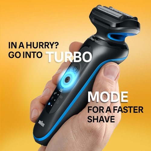 Braun Electric Shaver | Series 5 5118s | Waterproof Wet & Dry Shaving | Turbo Mode & Precision Trimmer