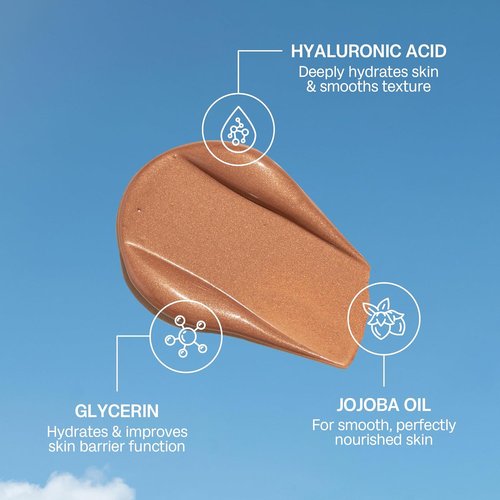 Bali Body Bronzing Serum - Hydrating Anti-Aging Skin Tint with Hyaluronic Acid & Vitamin E | Lightweight & Non-Greasy (30 ml / 1.01 fl oz)