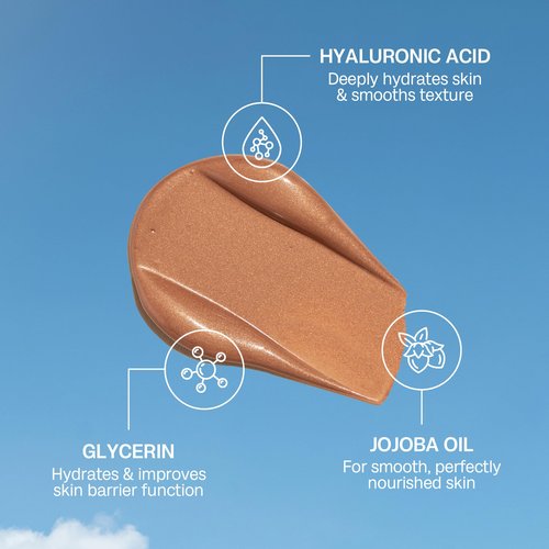 Bali Body Bronzing Serum | Hydrating with Hyaluronic Acid & Vitamin E | Anti-Aging Skin Bronzing Serum for Face | Lightweight, Non-Greasy, Buildable Skin Tint | Cruelty-Free (30 ml / 1.01 fl oz)