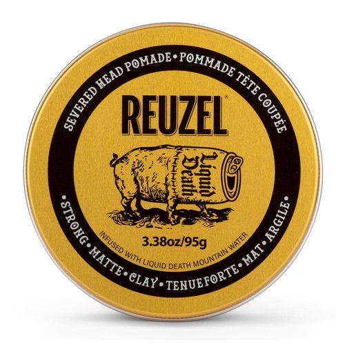 Reuzel Matte Clay Pomade - Strong All-Day Hold, Water Soluble, Non-Greasy Formula | 3.38 oz