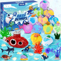 Toylink Ocean Bath Bombs for Kids with Toys Inside, 12 Pack Kids Shell Bath Bombs with Surprise Sea Animal Toys for Boys Girls Handmade Bubble Bath Fizzies Birthday Christmas Gift Set