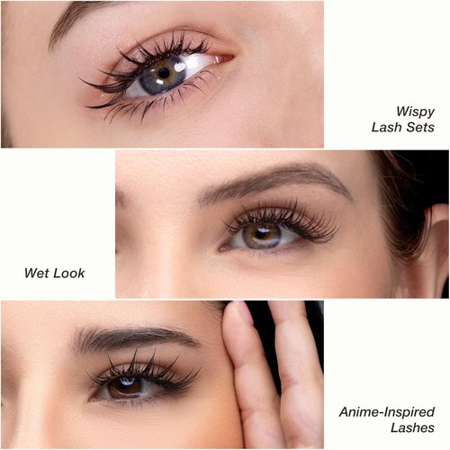 Curacoro Camellia Super Mink Textured Lashes, 0.07mm Thickness, J B C CC LB LC Curl, Pre-Layered Mixed Length Wispy & Spiky Lashes For Anime, Wet Look or Wispy Lash Set, Pro Lash Supplies