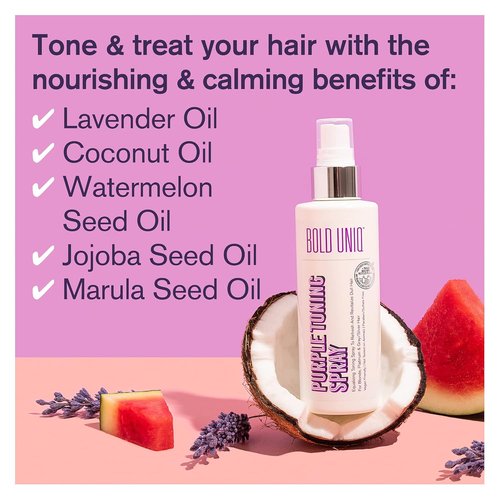 Skiennix Blonde Toner Spray - Purple Leave-In Treatment for Brassy Blonde & Gray Hair | Paraben & Sulfate Free