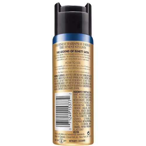 L'Oreal Paris Elnett Extra Strong Hold Hairspray - Travel Size, Humidity Resistant, 2.2 Ounce (2 Count)
