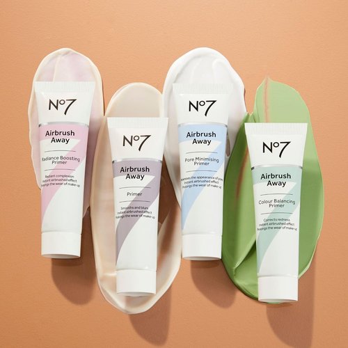 No7 Airbrush Away Pore Minimizing Facial Primer - Lightweight Matte Formula for Oily Skin (30ml)