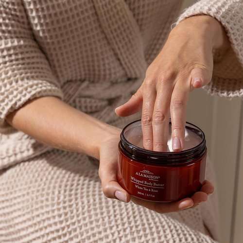 A LA MAISON Whipped Body Butter - Jasmine & Santal - Ultra-Rich Shea Moisturizer for Dry Skin - 6.7 oz