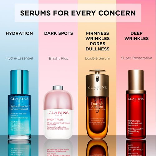 Clarins Super Restorative Anti-Aging Serum - Replenishes & Illuminates Mature Skin | Targets Dark Spots & Wrinkles