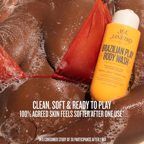 Sol de Janeiro Body Wash Discovery Set - Travel Size Benefit-Packed Quad | 3 Fl Oz - Brazilian Play, Beija Flor, Bom Dia, Delicia Drench