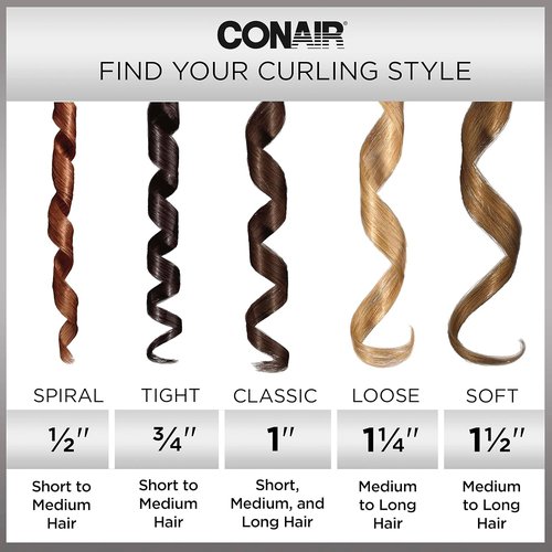 Conair INFINITIPRO Tourmaline Curling Iron - 1.5-Inch Ceramic Barrel for Soft Waves on Medium & Long Hair