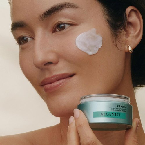 Algenist GENIUS Ultimate Anti-Aging Face Cream - Restores Vegan Collagen for Smooth, Radiant Skin - 1oz