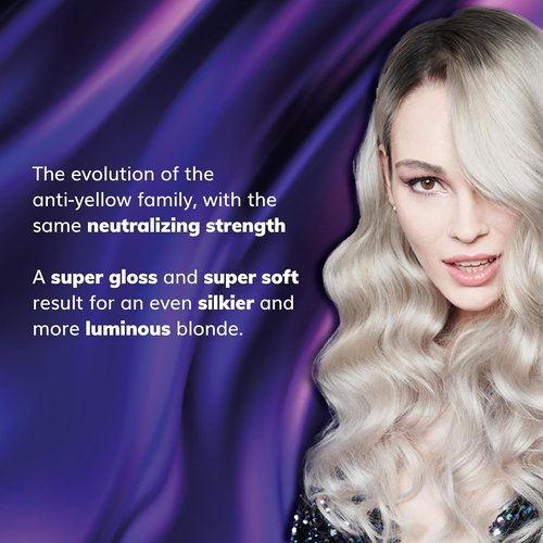 Fanola Wonder No Yellow Purple Hair Mask - Deep Conditioning for Blonde & Grey Hair - 3.38 Ounce
