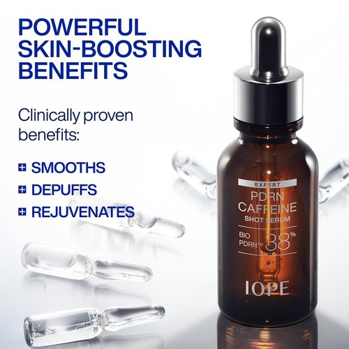 IOPE Expert PDRN Caffeine Shot Serum - Anti-Aging Formula to Depuff and Rejuvenate Skin - 1.01 fl. oz.