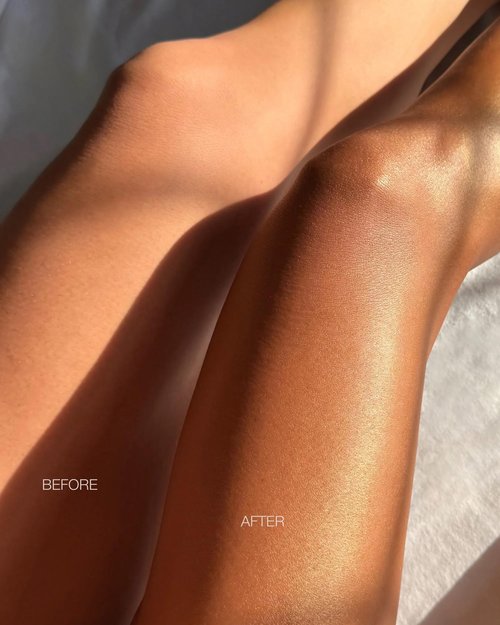 Hampton Sun Bronze-On Shimmer Body Luster | Instant Skin Perfecting Bronzing Gelée | Smooth, Radiant Finish | Deeply Hydrating and Firming | Blurs Over Skin Imperfections | Micro-Fine Golden Shimmer
