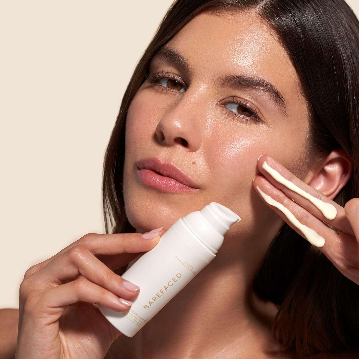 Barefaced Sheer Protection SPF 50+ | Broad-Spectrum Face Sunscreen with Zinc Oxide, Niacinamide & Hyaluronic Acid – Oil-Free Hydration & Anti-Aging (60ml)