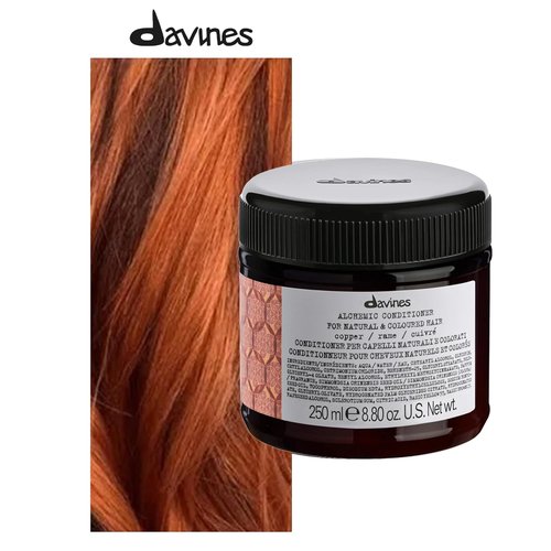 Davines Alchemic Conditioner - Copper Color Enhancing Formula | 8.81 oz for Vibrant Hair