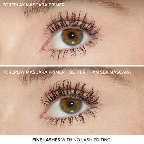 Too Faced Better Than Sex Foreplay Mascara Primer | Mascara Primer Prep, Long Lasting + Volumizing, 0.27 Fl Oz, Black