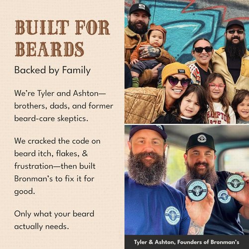 Beef Tallow Beard Butter for Men - Hydrating Coconut Balm with Shea Butter - 4oz Deep Moisturizer