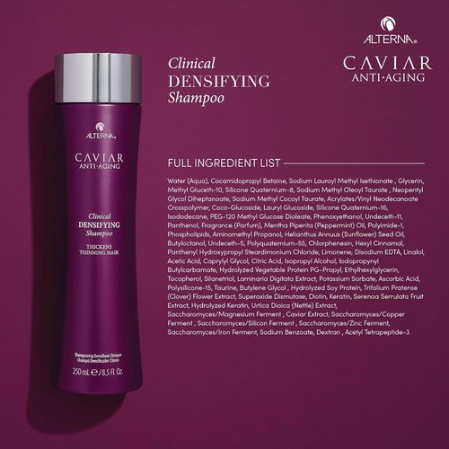 CAVIAR Anti-Aging Clinical Densifying Shampoo - Thickens Fine, Thinning Hair | Sulfate-Free Formula