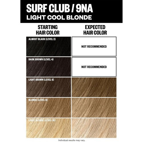 IGK Permanent Hair Dye Color Kit - 9NA Surf Club Light Cool Blonde | 100% Gray Coverage, Strength & Shine