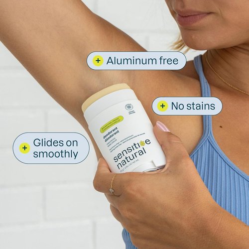 ATTITUDE Deodorant for Sensitive Skin - Aluminum Free, Vegan & Unscented, Long-Lasting Protection | 2.64 Oz