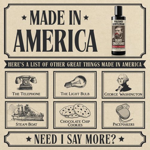 Men’s Beard Conditioner with Tea Tree Oil – Concentrated Rinse-Out Formula for Softer, Fuller-Looking Beards & Healthy Facial Hair, 8 oz