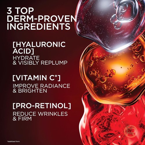 L'Oreal Paris Revitalift Triple Power Face Moisturizer - Anti-Aging Formula with Pro Retinol & Hyaluronic Acid, 2.55 Oz