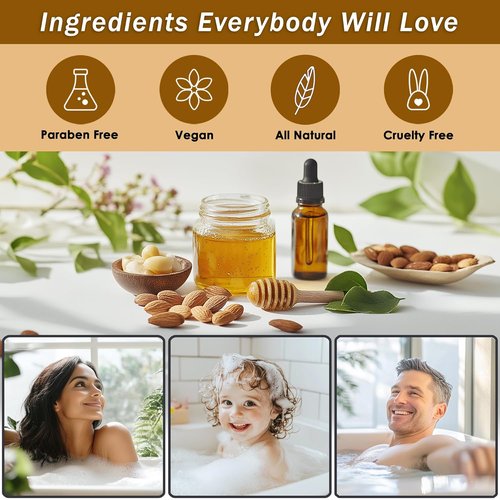 Regine Switzerland Spa Gift Basket - Luxury Bath Set with Honey & Almond | Includes Body Wash, Lotion, and More