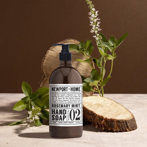 Newport Home Hand Soap, Wild Lavender and Rosemary Mint, 21.5 fl oz, Set of 4, Home and Body Co