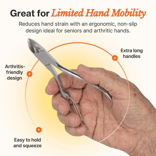 Fox Medical Equipment Toenail Clippers for Thick Nails, Medical Grade Stainless Steel Nail Nippers Trusted by Podiatrists for Seniors, Men, and Women – Ideal for Thick Toenails & Foot Care