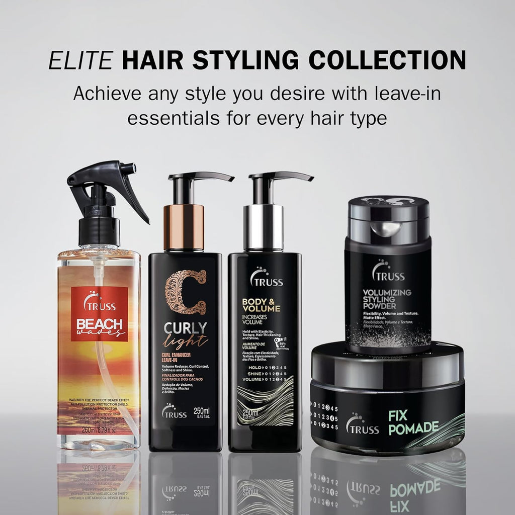 TRUSS Beach Wave Spray - Effortless Hair Texturizing for Tousled Waves - Promotes Healthy Growth & Volume (8.79 fl oz)