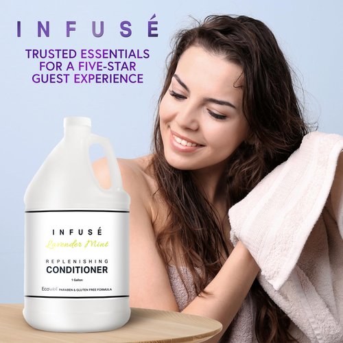 1-Shoppe All-in-Kit Infuse Lavender Mint Hotel | 1 Gallon | For Hospitality & Vacation Rentals to Refill Dispensers | (Single Gallon)