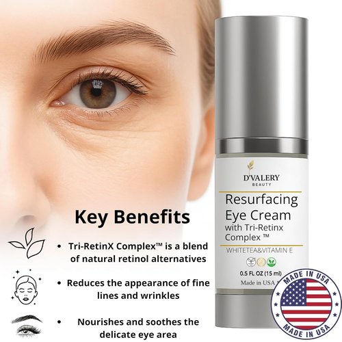 Regine Switzerland Anti-Aging Eye Cream - Hydrating Tri-RetinX Complex for Puffiness & Dark Circles - 0.5 oz