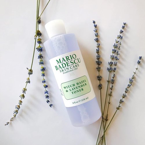 Mario Badescu Witch Hazel Facial Toner - Alcohol-Free, Lavender & Aloe Vera, 8 Fl Oz for Aging Skin