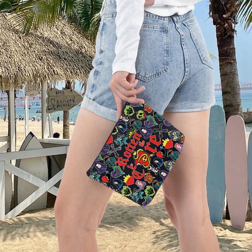 LEVLO Jay Cosmetic Make Up Bag Carlos Fans Gift Rotten to the Core Mal Makeup Zipper Pouch Bag Jay & Mal Movie Merch (Core B Full)
