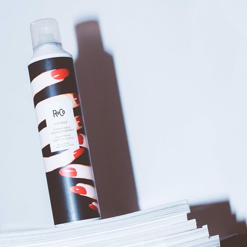 R+Co VICIOUS Strong Hold Flexible Hairspray - Long-Lasting Frizz Control & Shine for All Hair Types