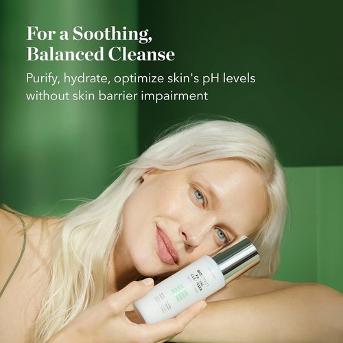 BIOEFFECT Facial Cleanser - Hydrating Gel-to-Milk Face Wash with Squalane | Removes Makeup & Impurities, 120ml