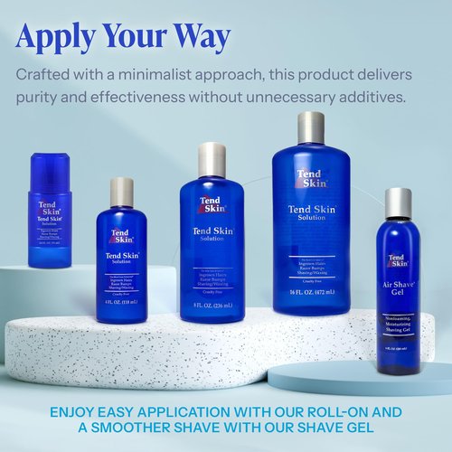 Tend Skin Air Shave Gel Advanced Hydrating & Moisturizing Formula, Provides Natural Protection, Silky Smooth Skin & Seamless Hair Removal, 8 Oz